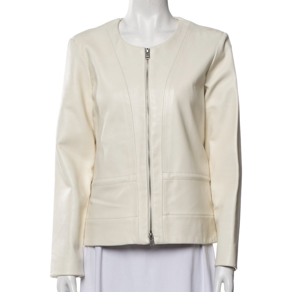 IRO Women's Ivory Leather Jacket
